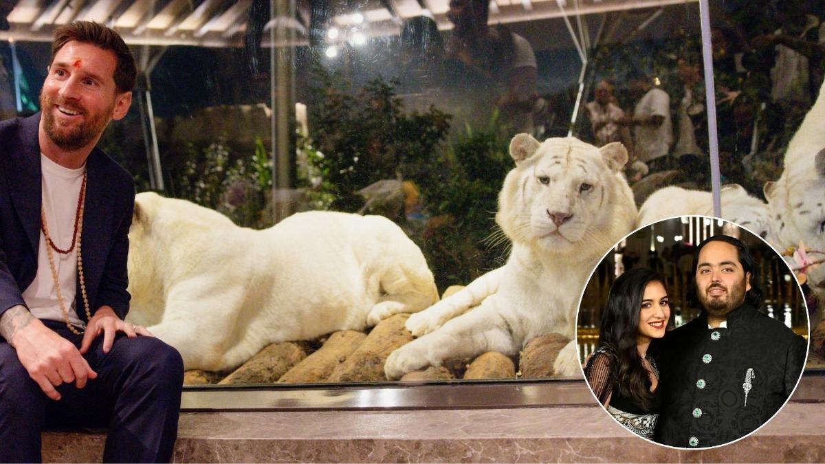 Leo Messi visitó Vantara, centro de rescate y conservación de fauna silvestre fundado por Anant Ambani, millonario indio