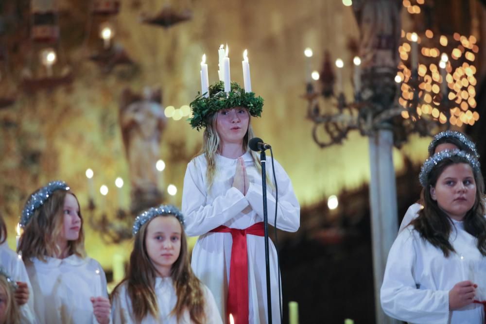 So hat die schwedische Kirchengemeinde auf Mallorca am Mittwoch (13.12.) das traditionelle Lucía-Fest begangen.
