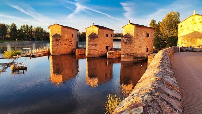 Aceñas de Olivares, molinos medievales a orillas del Duero.