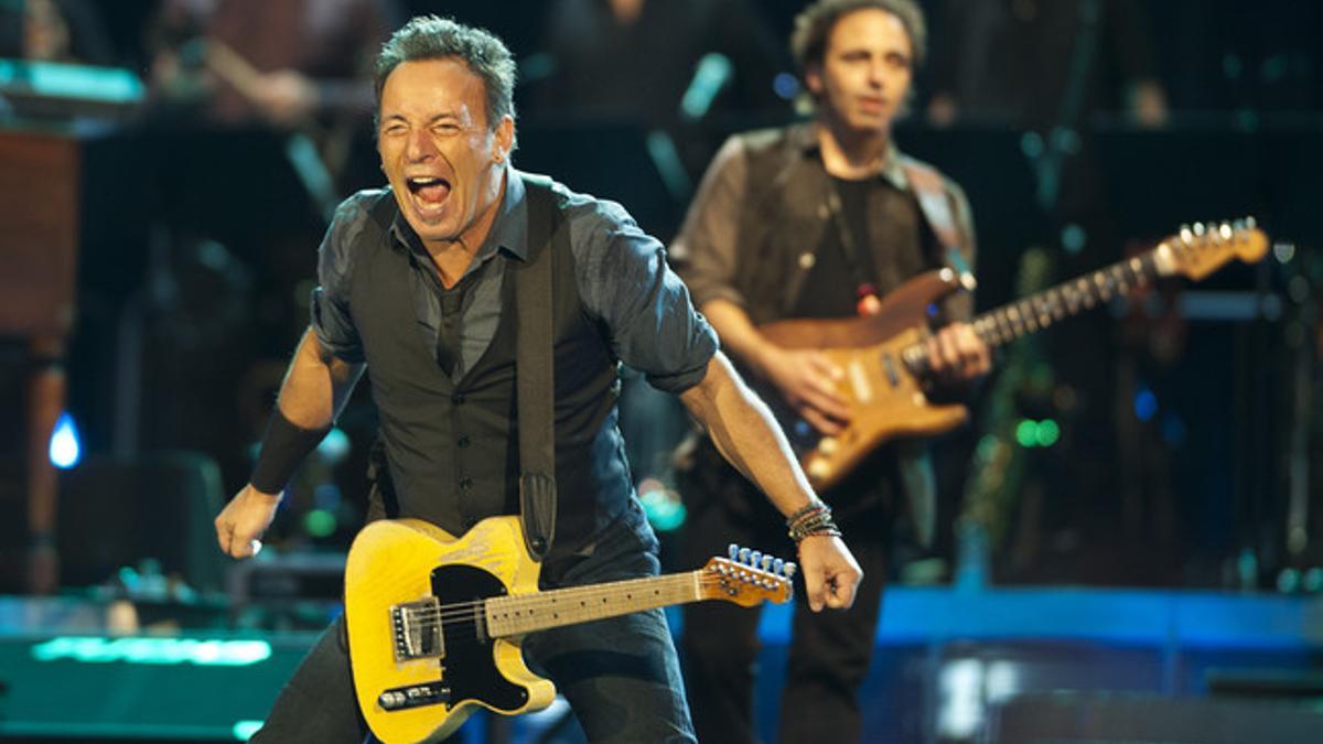 Springsteen, durante su actuación en Sevilla.