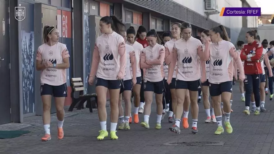 La selección española prepara el duelo decisivo contra Alemania en el Metropolitano