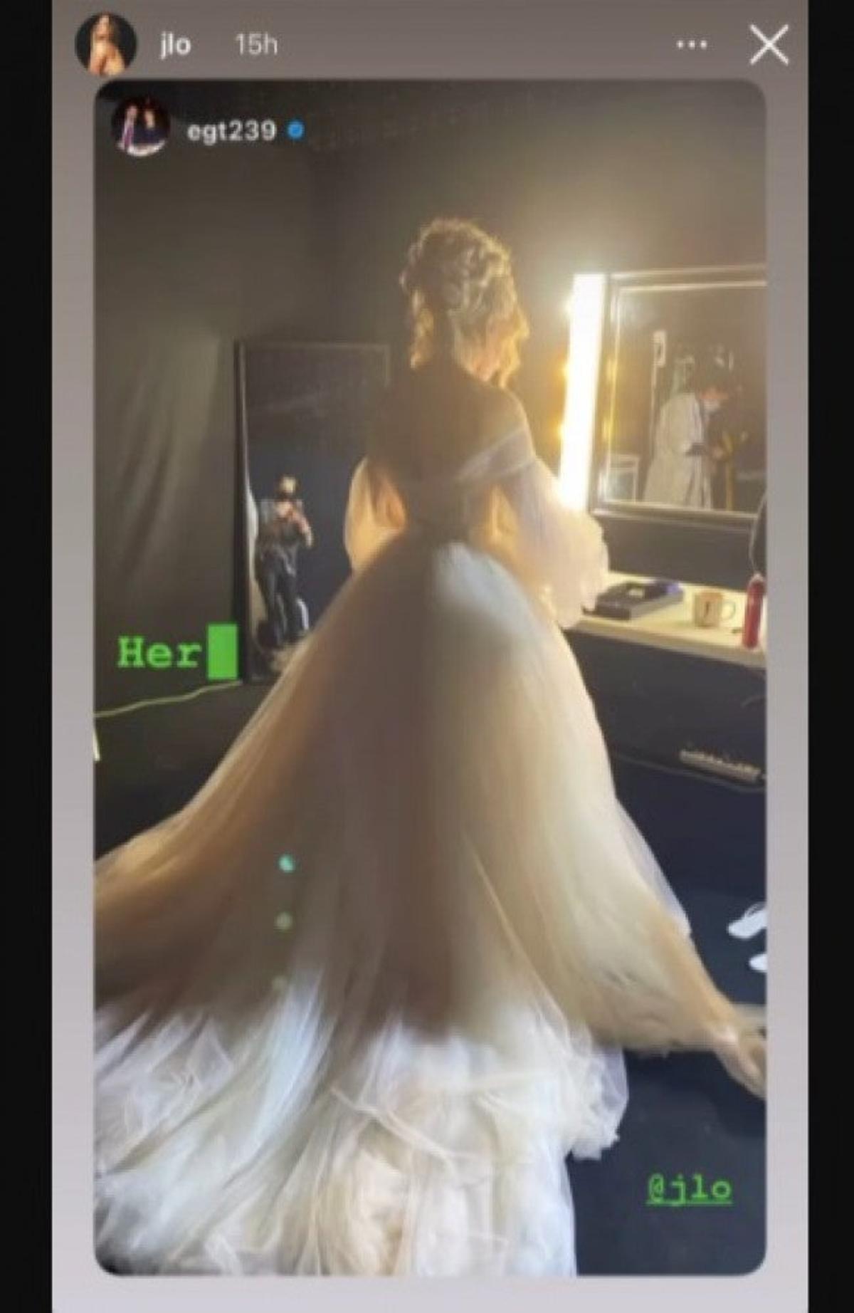 Jennifer Lopez se viste de novia
