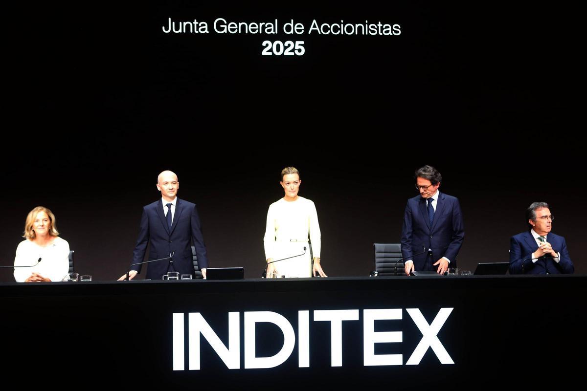 Imagen de la junta general de accionistas de Inditex del pasado mes de julio.