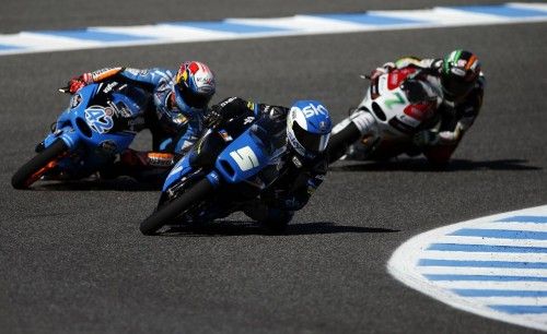 Imágenes de la carrera de Moto3 del GP de España.