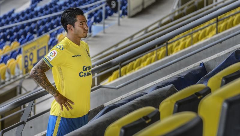 29/06/2018 LAS PALMAS DE GRAN CANARIA. Sergio Araujo, presentación equipación de la UD Las Palmas temp. 18/19.FOTO: J.PÉREZ CURBELO  | 29/06/2018 | Fotógrafo: José Pérez Curbelo