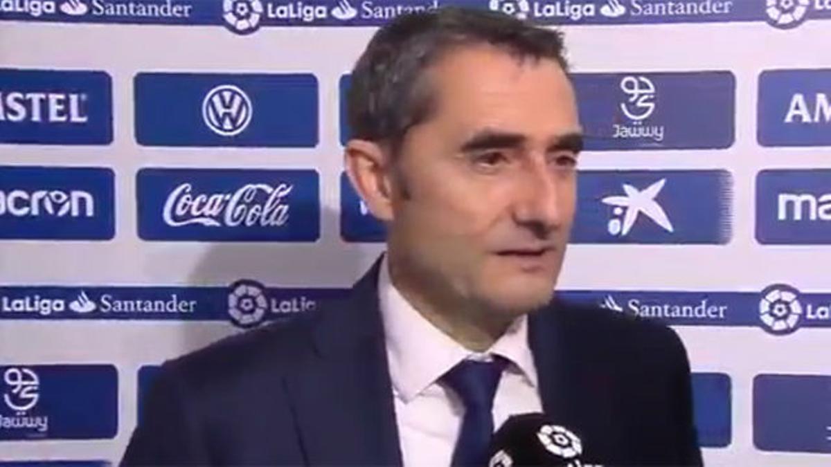 Valverde analizó la primera derrota del FC Barcelona en liga