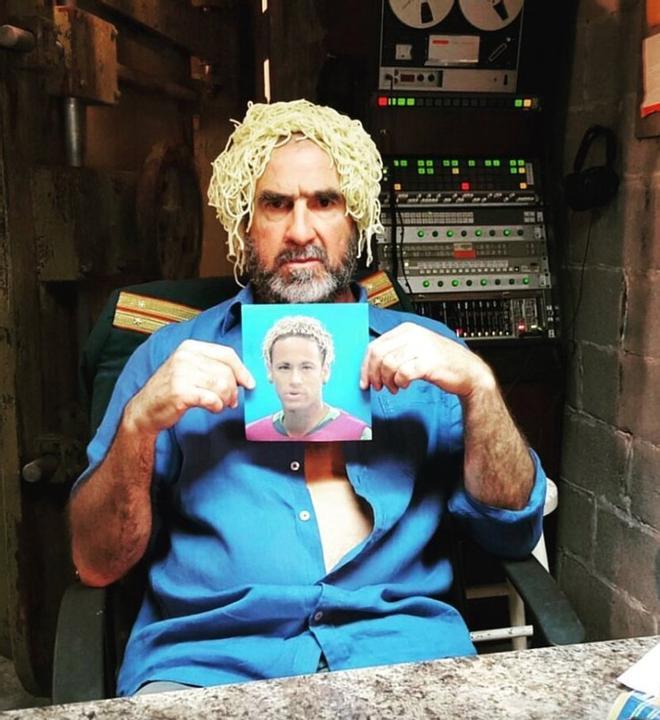 Cantona y miles de tuiteros se mofan del pelo espagueti de Neymar