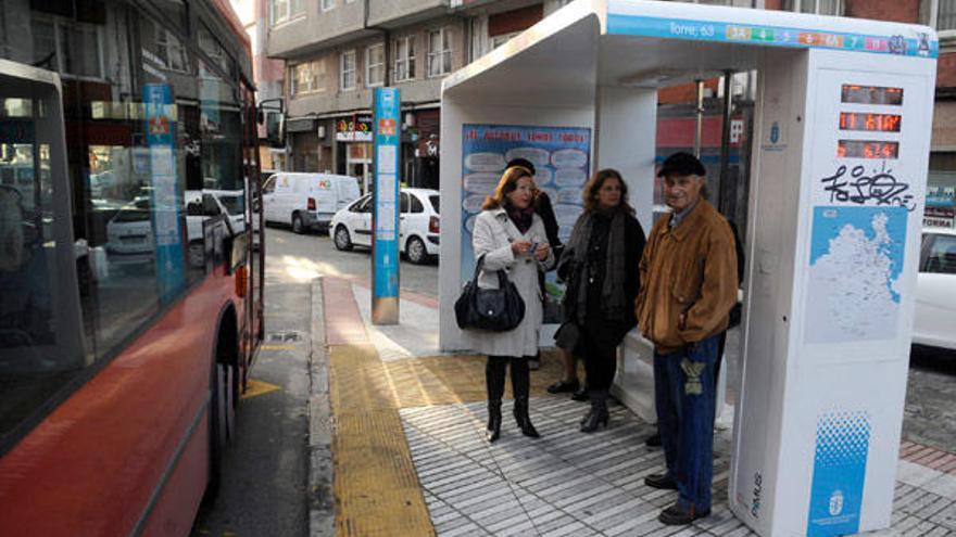 Parada en la calle de la Torre.