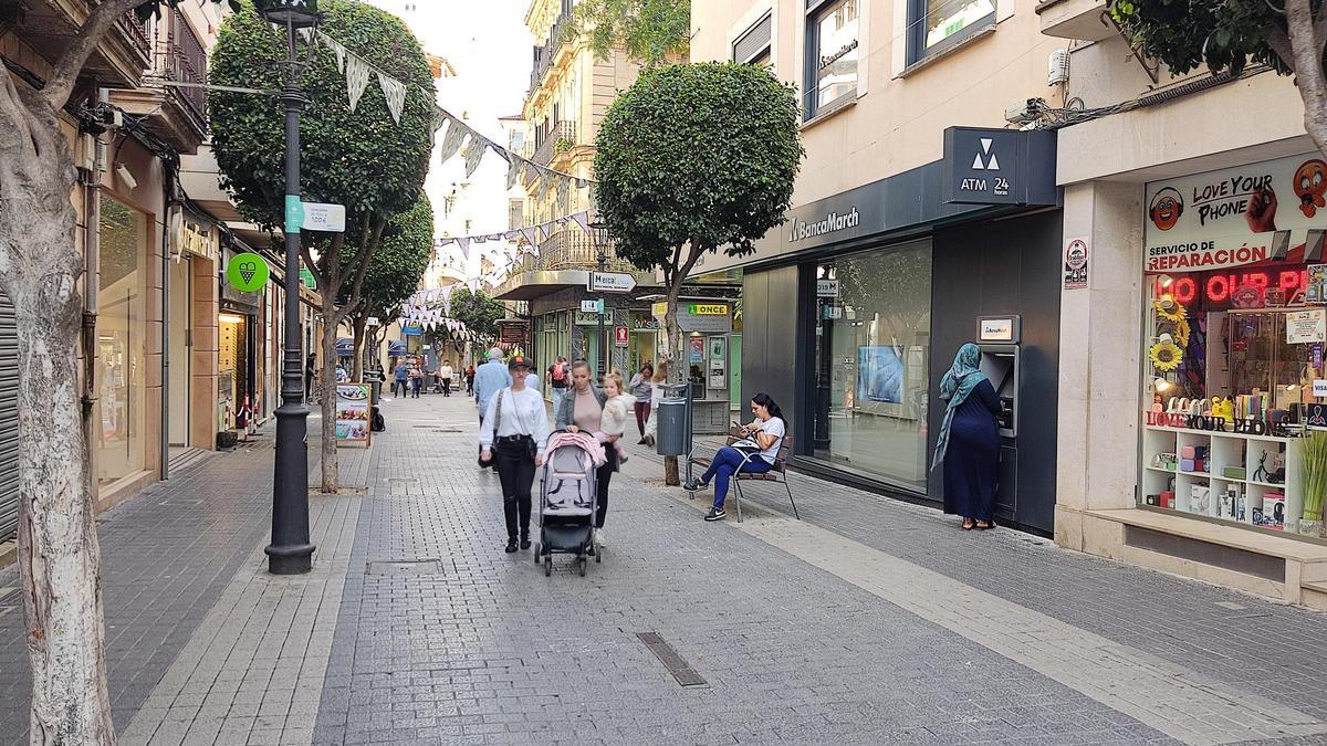 Imagen de la calle Major de Inca, donde no será posible reconvertir locales en viviendas.