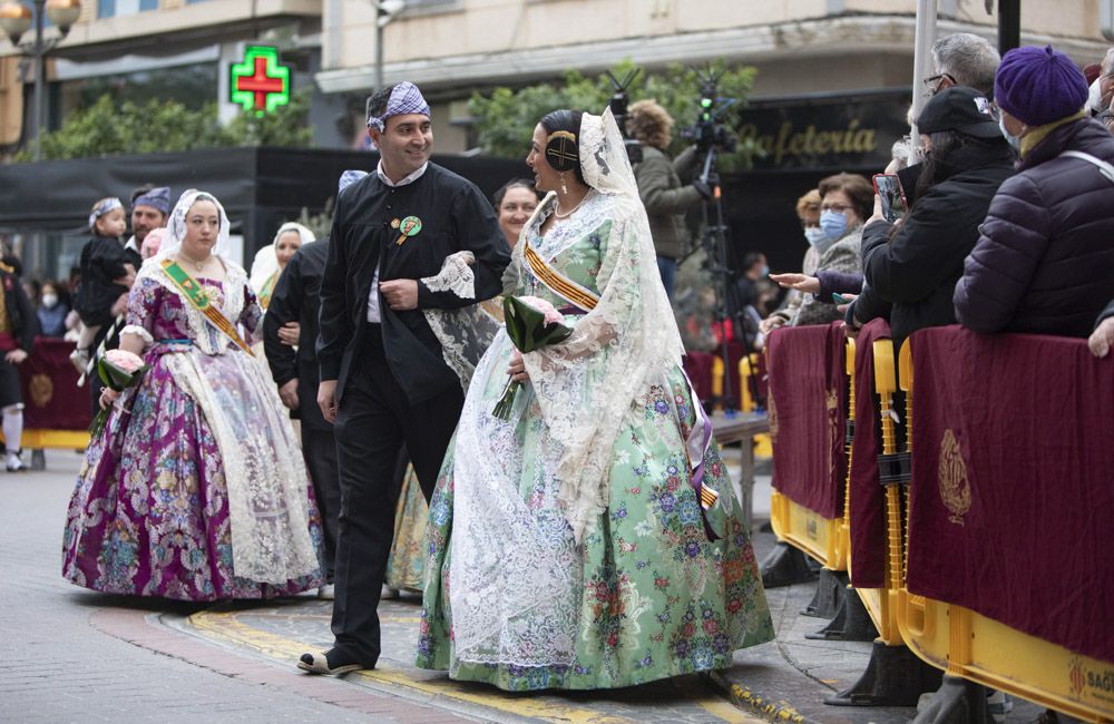 Las imágenes de la ofrenda en Sagunt.