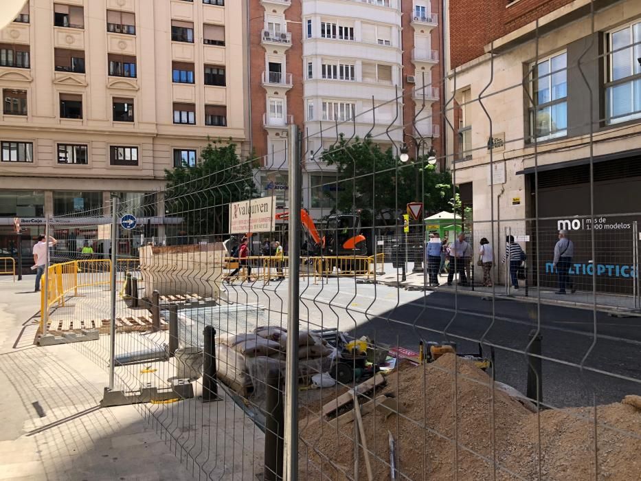 Obras del aparcamiento de Brujas