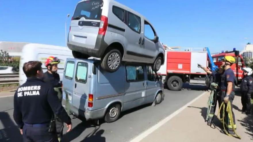 Impresionante accidente en Palma de Mallorca