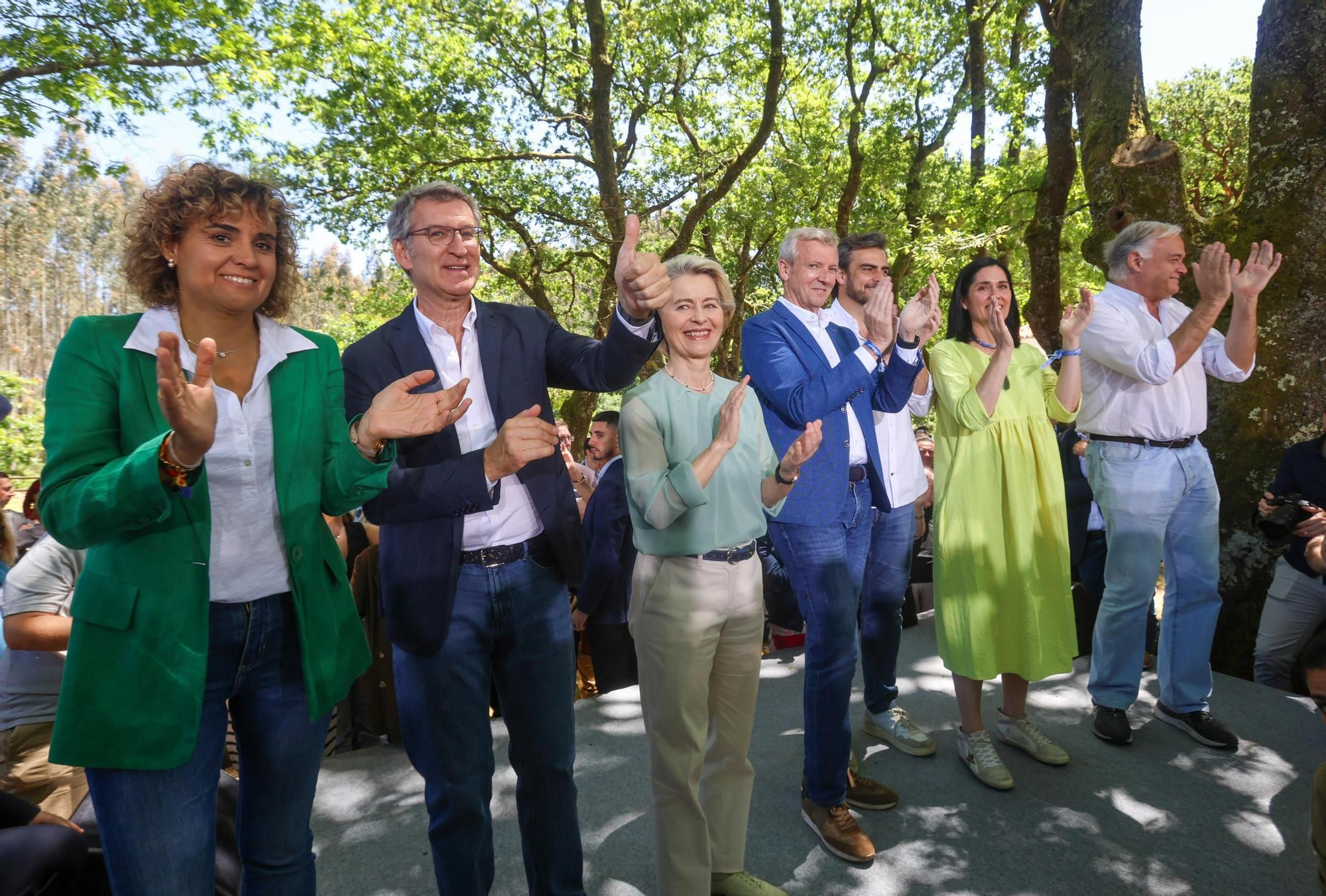 Ursula von der Leyen, de romería con el PP en Galicia