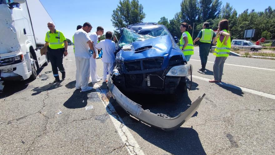 Esto es lo que ha ocurrido en el accidente con dos heridos en Quiruelas de Vidriales