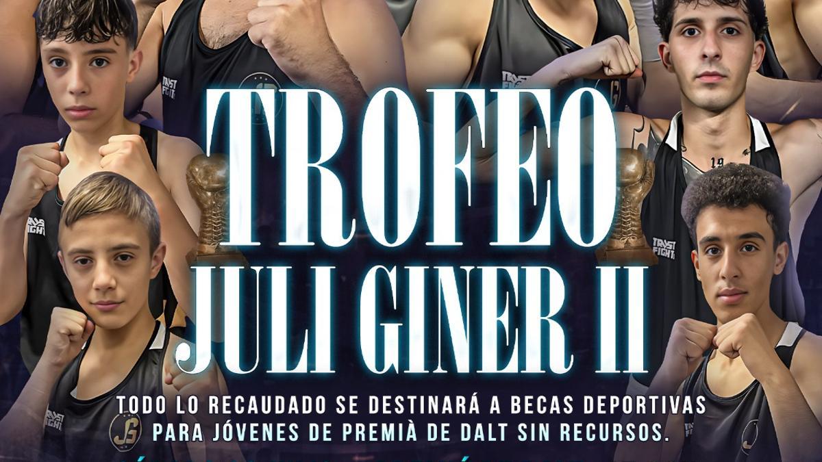 Imagen del cartel del II Trofeo Juli Giner de boxeo