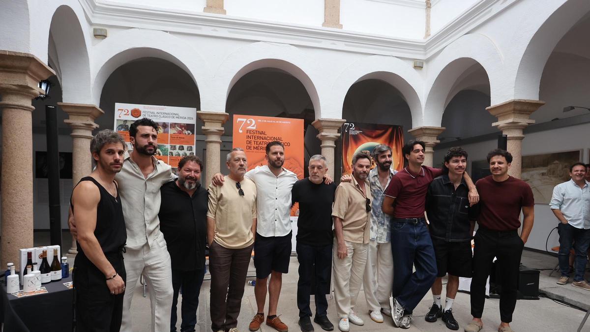 Presentación de la obra 'Cómicos de Roma' en el Festival de Teatro Clásico de Mérida.
