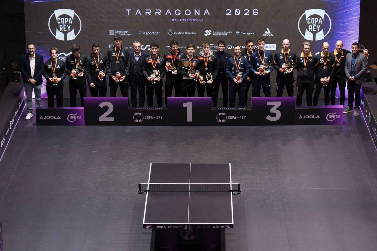 Cerimonis de premiació de la Copa del Rei de Tennis Taula la temporada passada