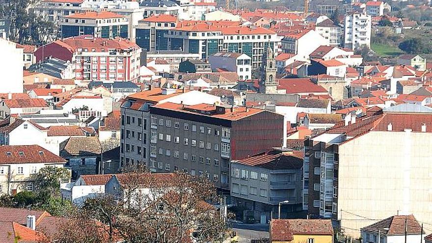 Vista urbana de Cangas.