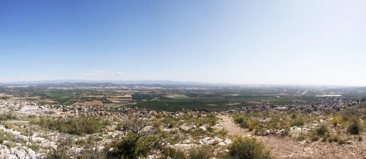 Vista desde lo alto de la Serra Perenxisa de Torrent.