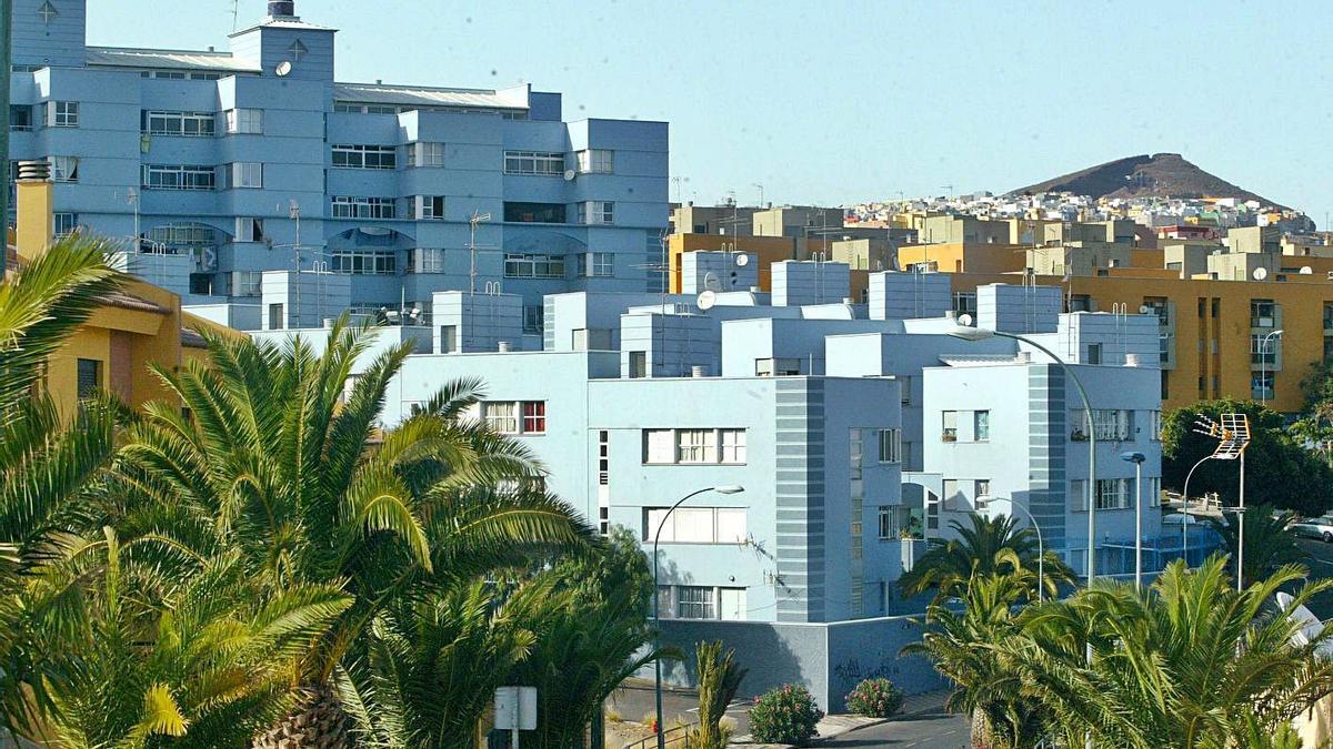 Viviendas en el barrio de Añaza, en Santa Cruz de Tenerife.