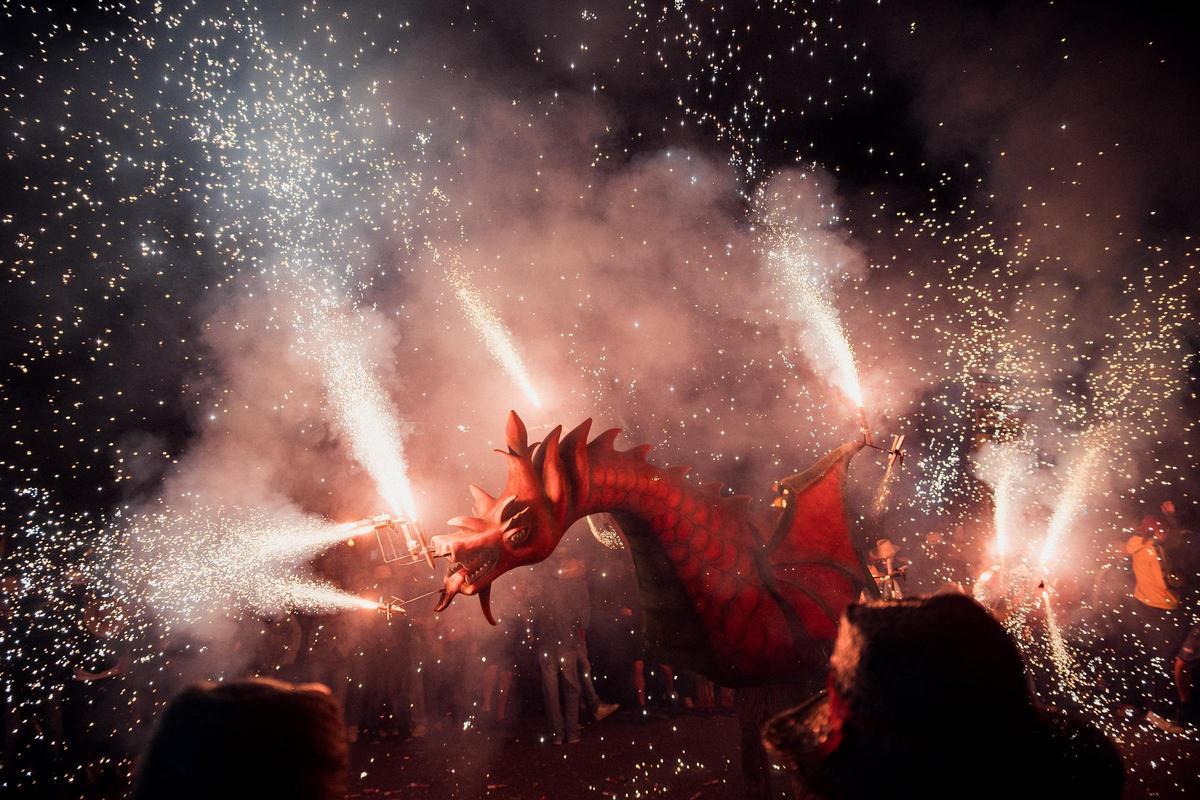 El Drac de Sant Roc, durant les Festes de Santa Tecla de Tarragona.