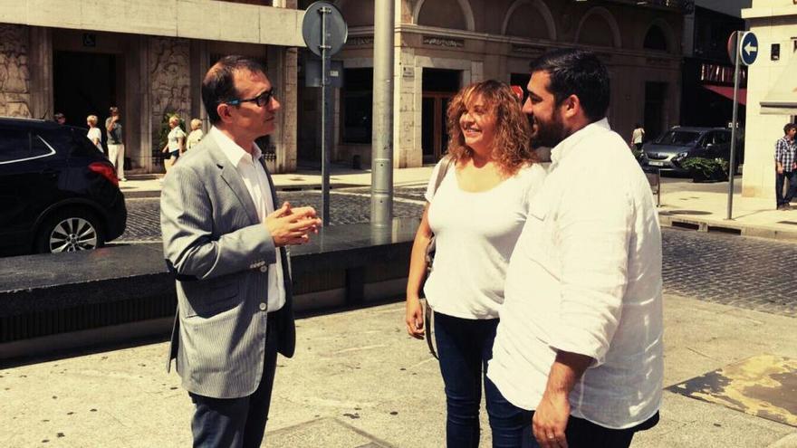 Marc Lamuà amb Mireia Guerreo i Pere Casellas