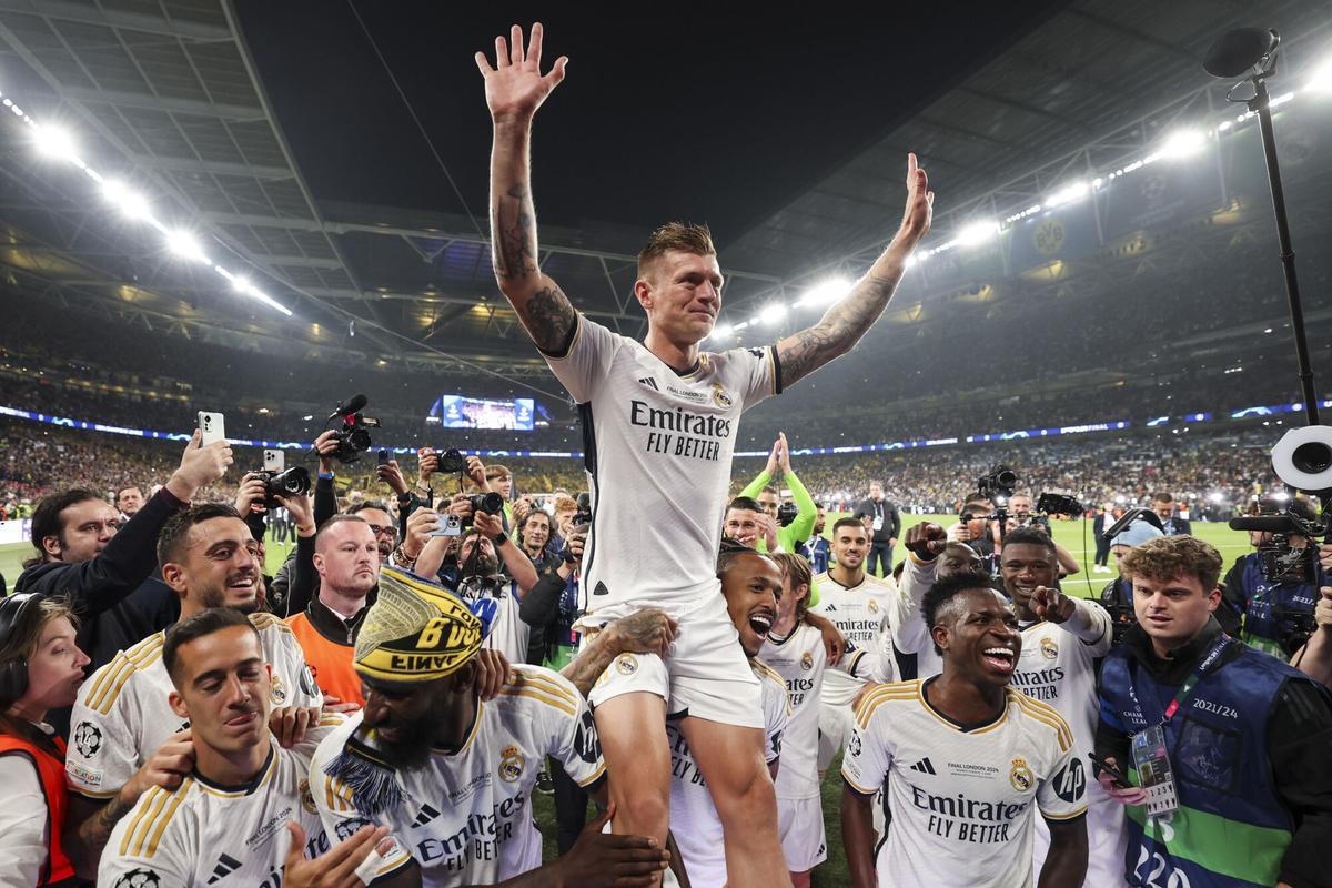 Kroos se despidió del Real Madrid tras levantar la Champions.