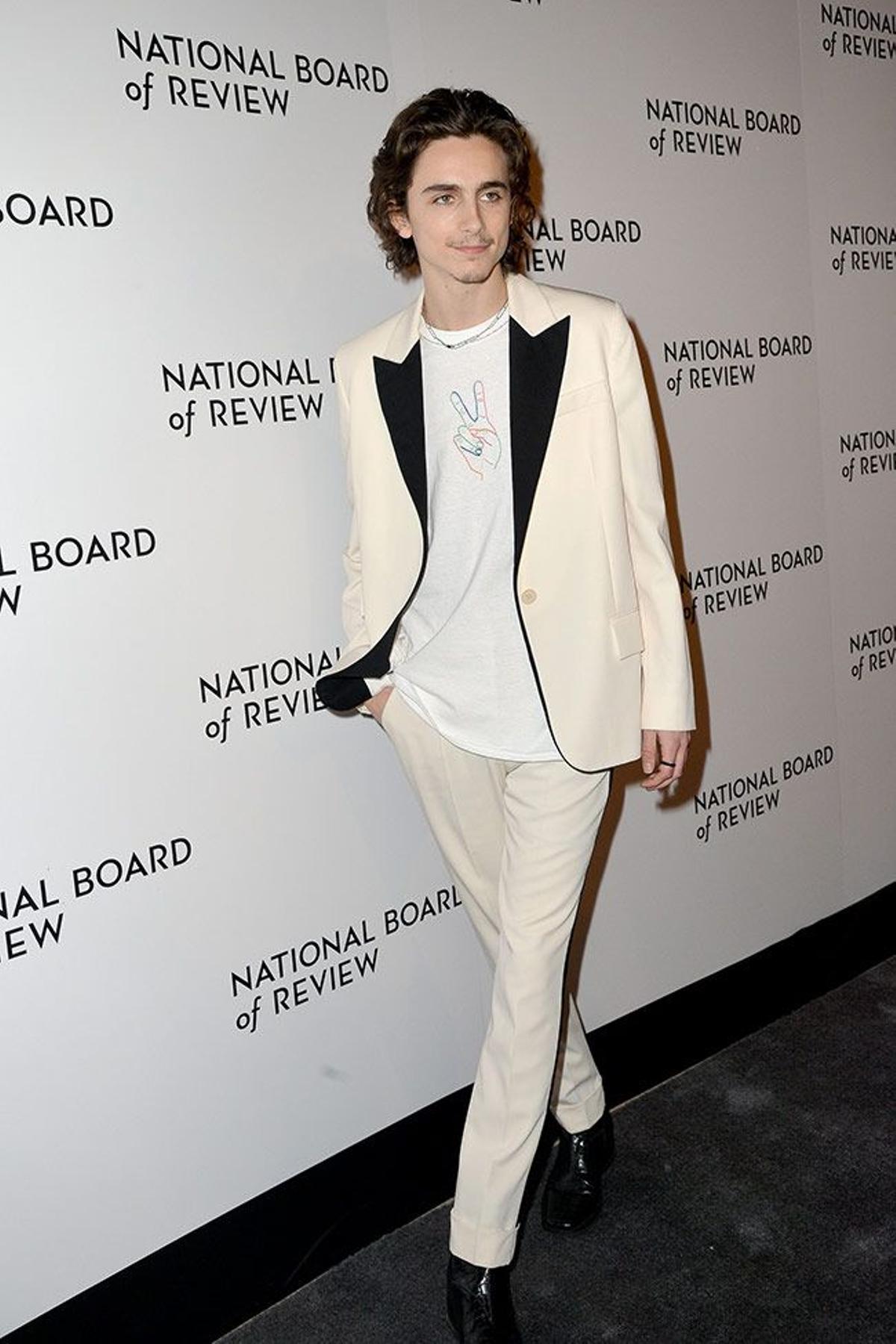 Timothée Chalamet en los National Board of Review Awards
