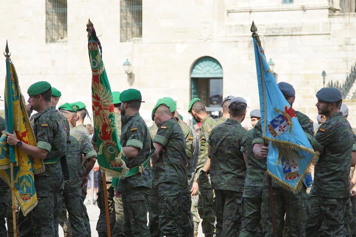 Entrega de premios tras la prueba por relevos de la Brilat en el Camino de Santiago