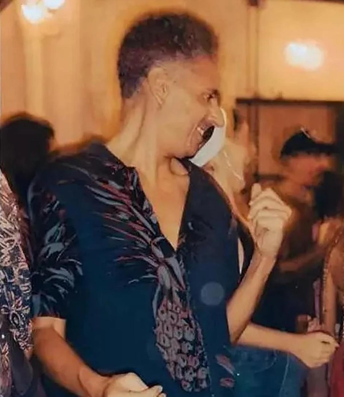 Martiño Ramos, bailando despreocupadamente en una fiesta en Cuba, días antes de su detención.