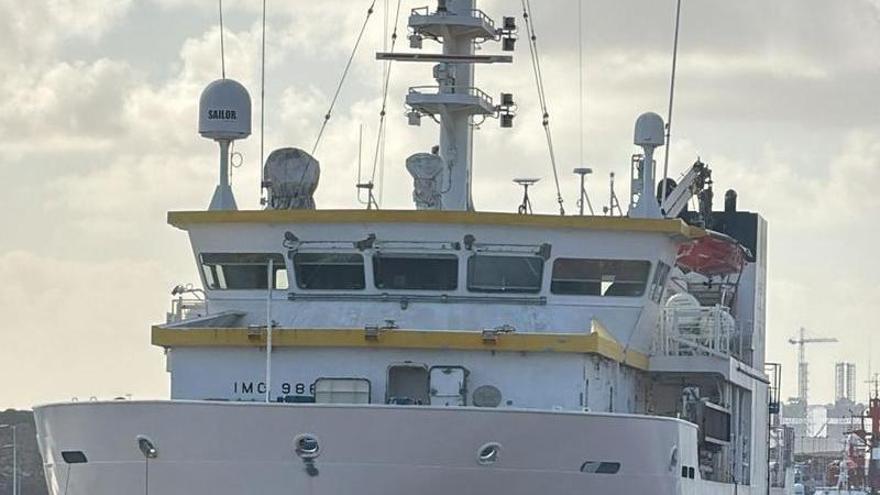 Marruecos repara en el Puerto de Las Palmas el barco con el que busca tierras raras en aguas al sur de Canarias