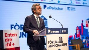 Aitor Moll, en el I Fòrum Municipalisme, este miércoles en Viladecans
