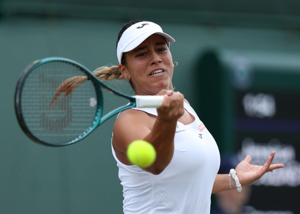 Jessica Bouzas, tenista española. EFE/EPA/NEIL HALL