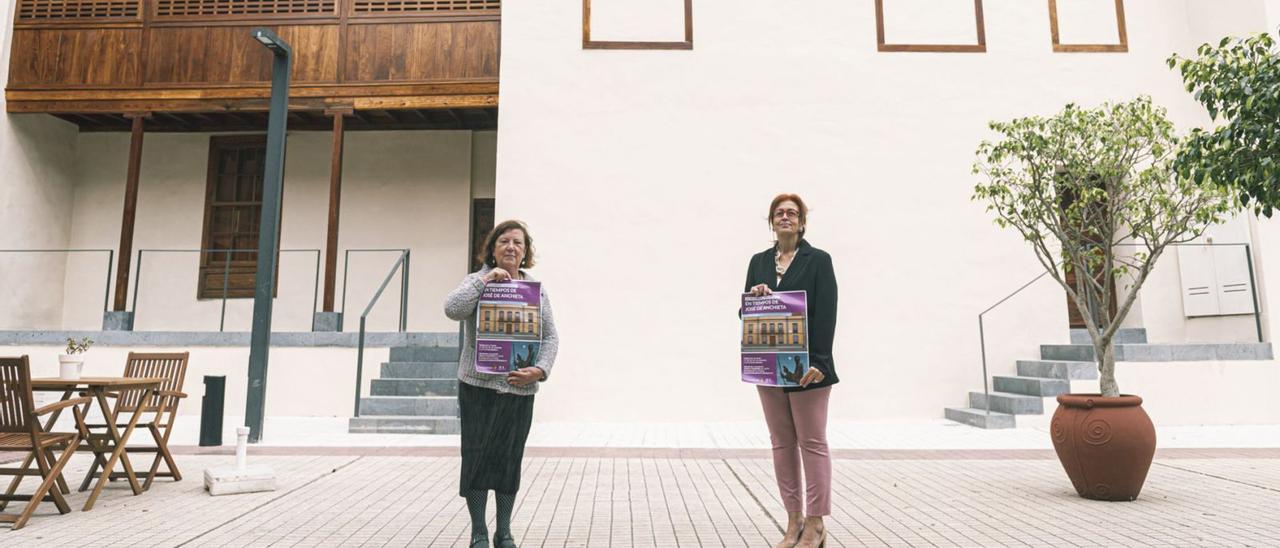 El cartel de las rutas guiadas.