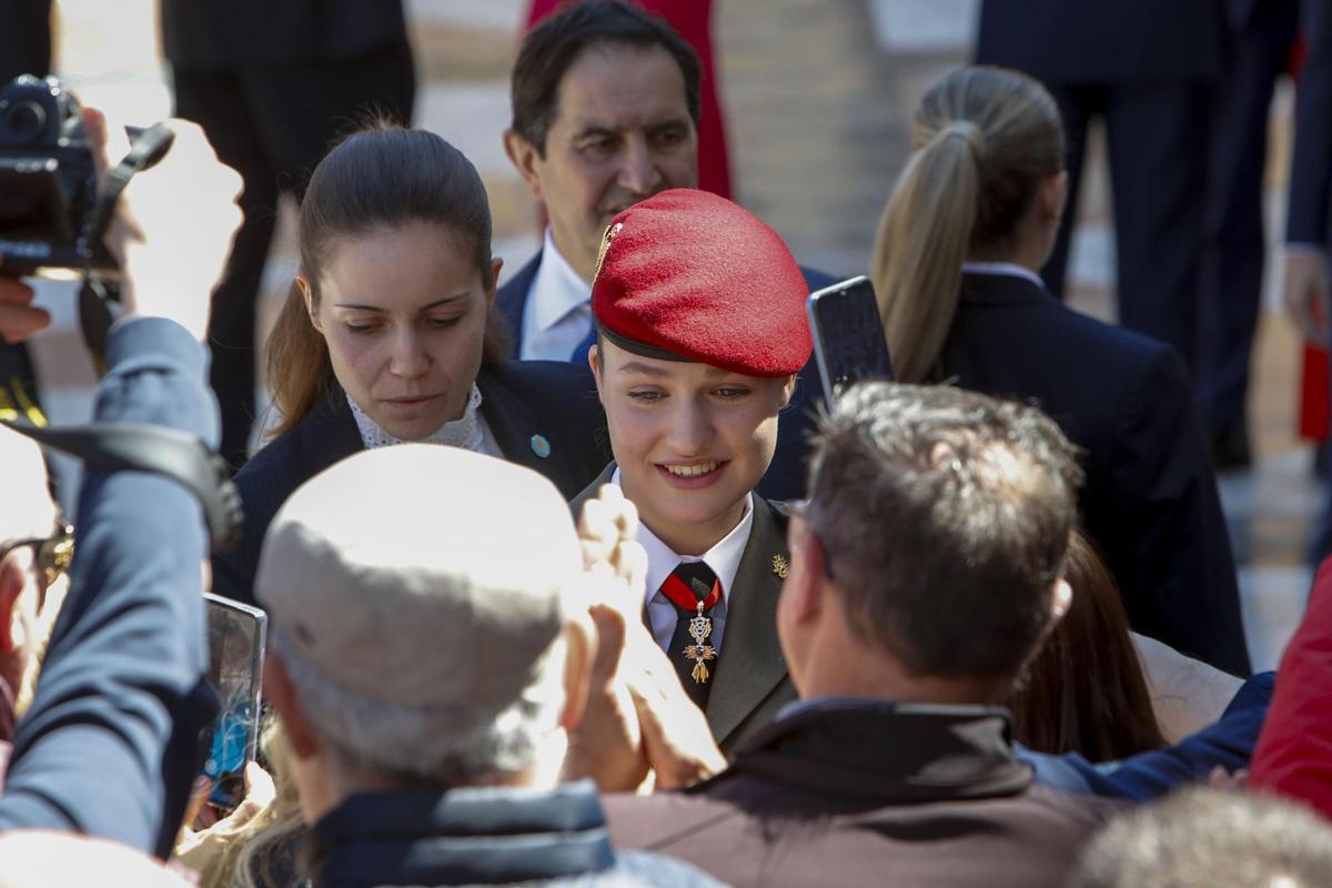 Leonor de Borbón, homenajeada en Zaragoza.