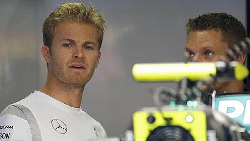 Nico Rosberg, en el circuito de Marina Bay.