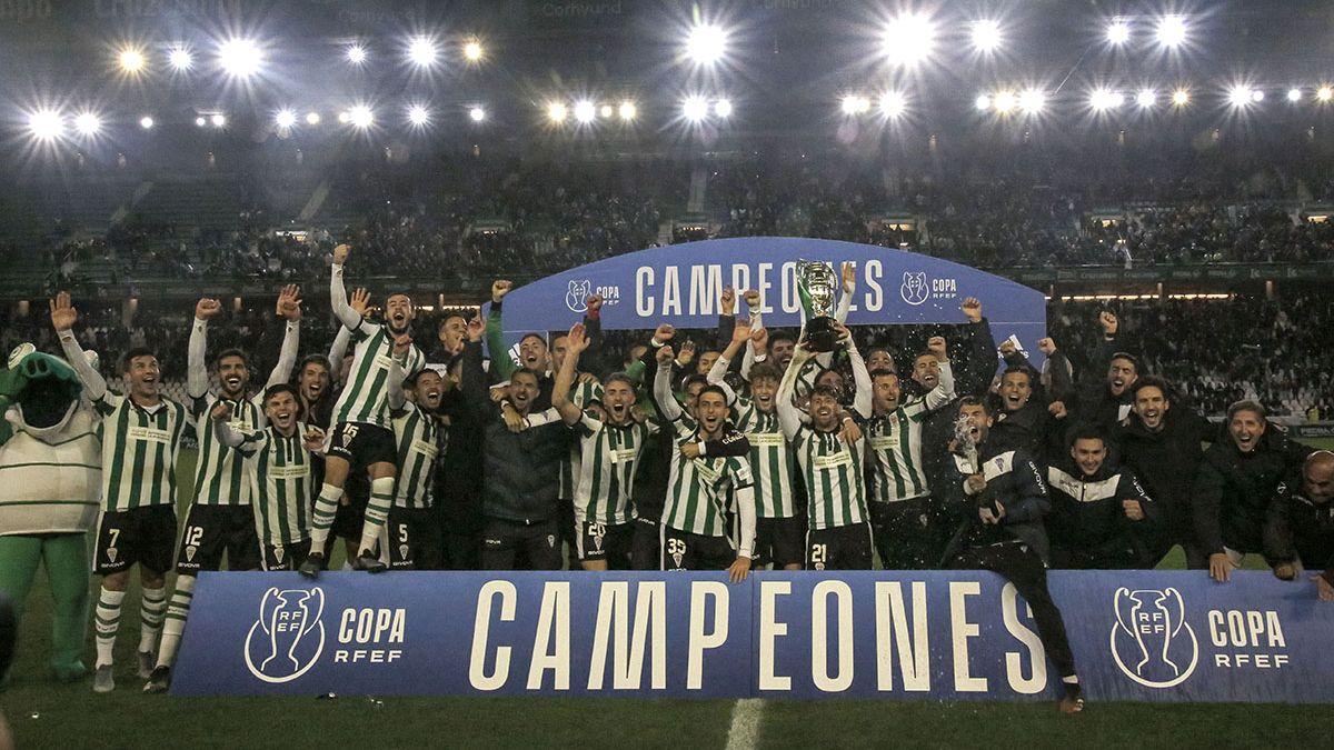 El Córdoba CF, campeón de la Copa Federación en El Arcángel tras ganar al Guijuelo (1-0).