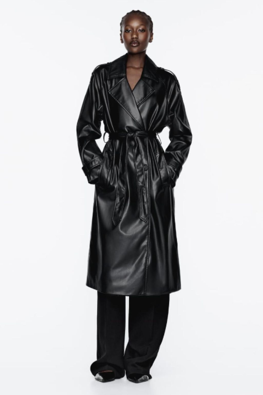 GABARDINA EFECTO CUERO