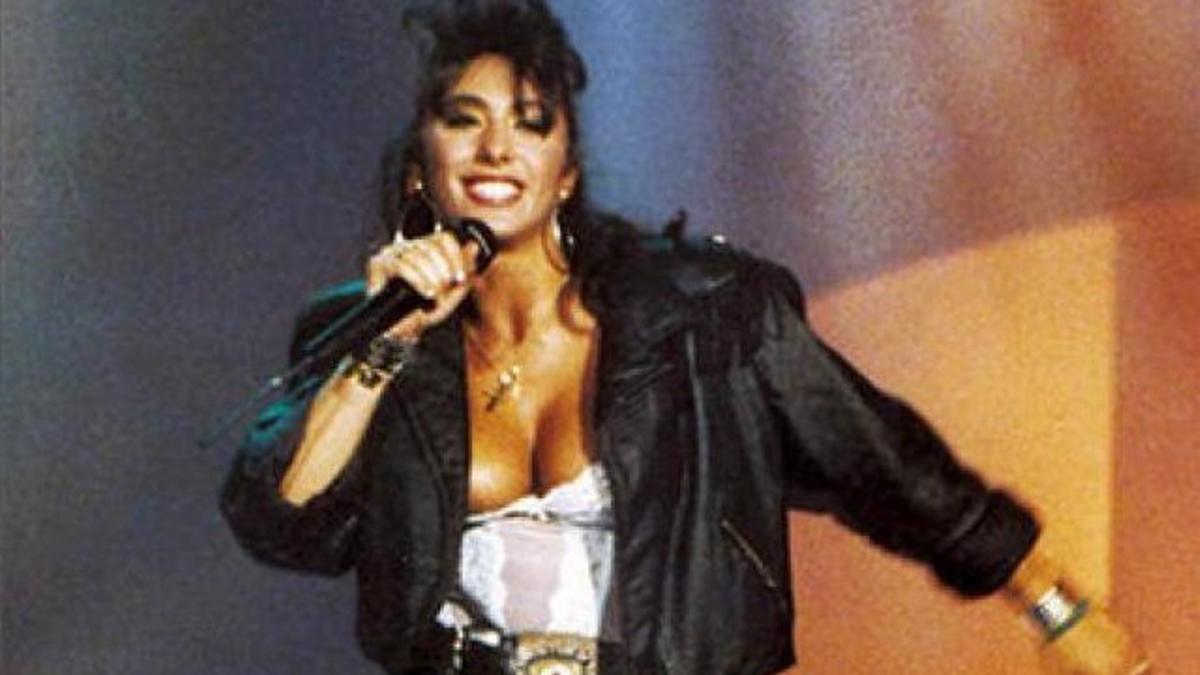 Sabrina Salermo en la Nochevieja de 1987. 