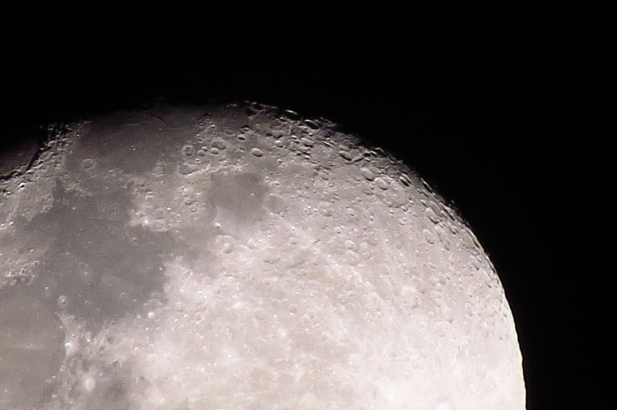 Vista de la Luna desde Orión en una foto tomada el 5 de abril de 2026