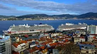 Doblete de gigantes en Vigo: «Iona» y «Sky Princess» con más de 8.000 cruceristas