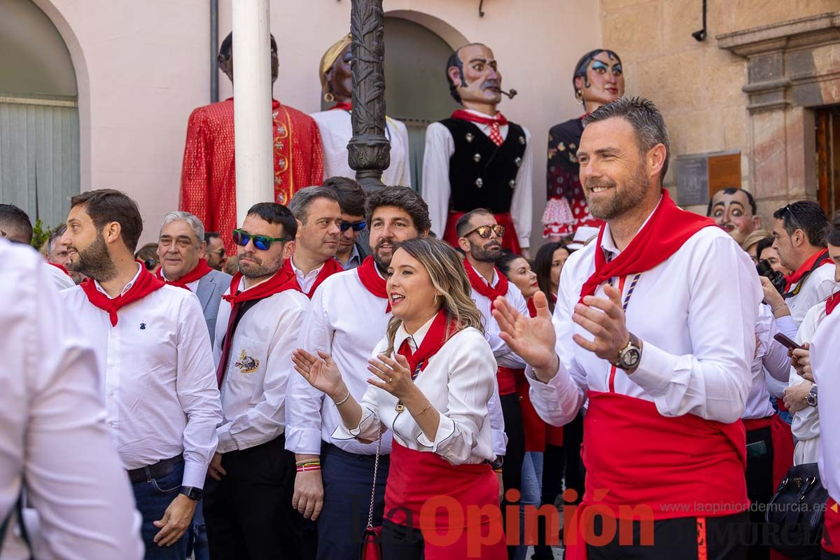 Recorrido Caballos del Vino día dos de mayo en Caravaca