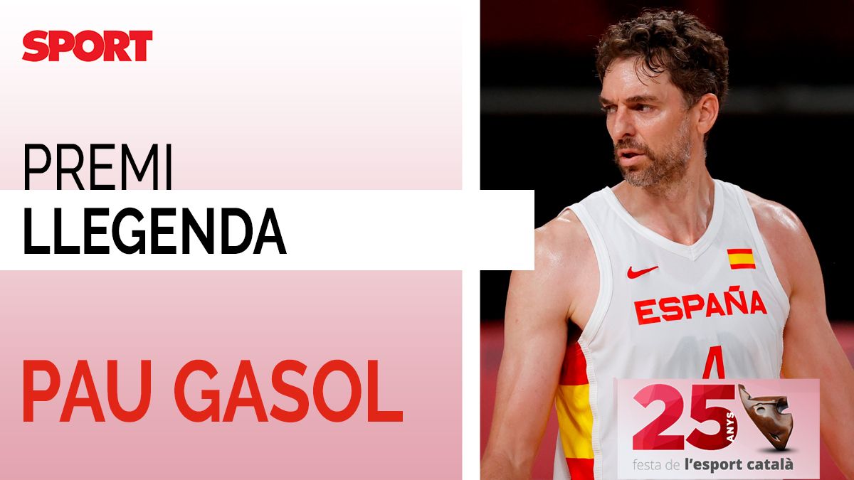 Pau Gasol, ganador al premio de Deportista Legendario