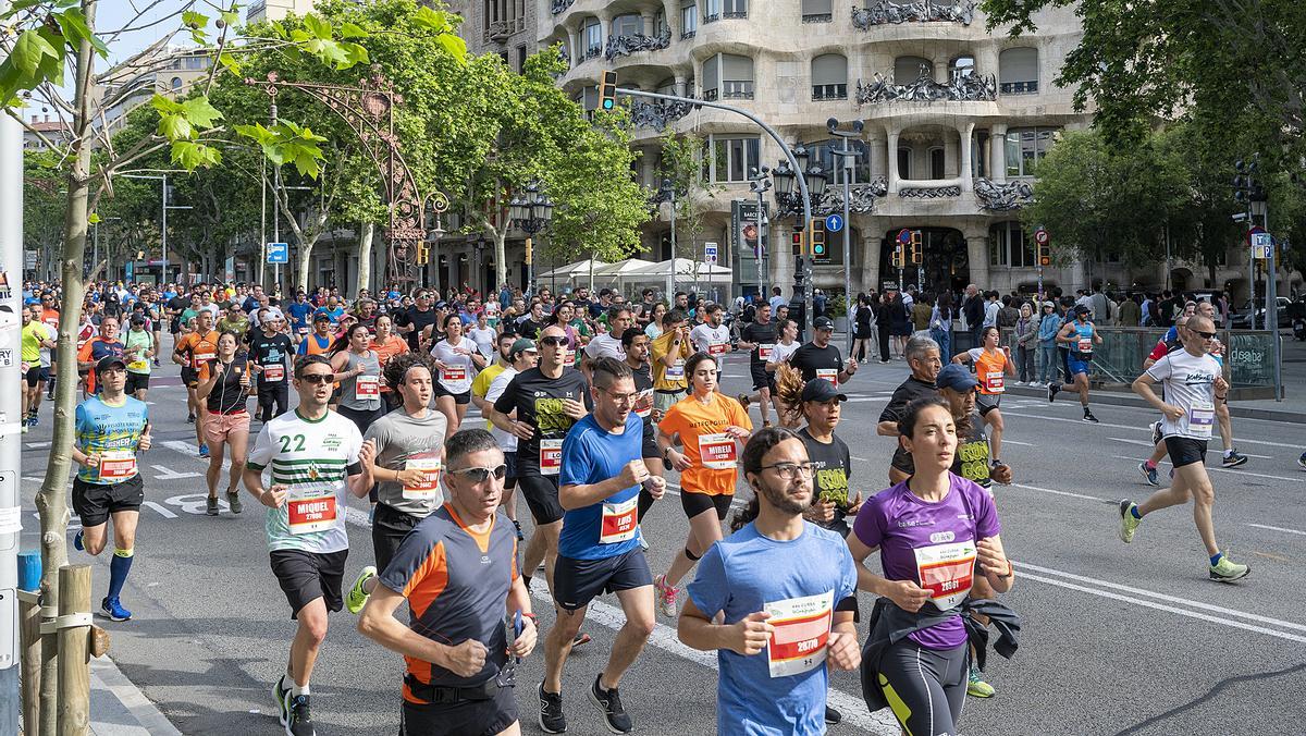 La Cursa de El Corte Inglés por el Passeig de Gràcia