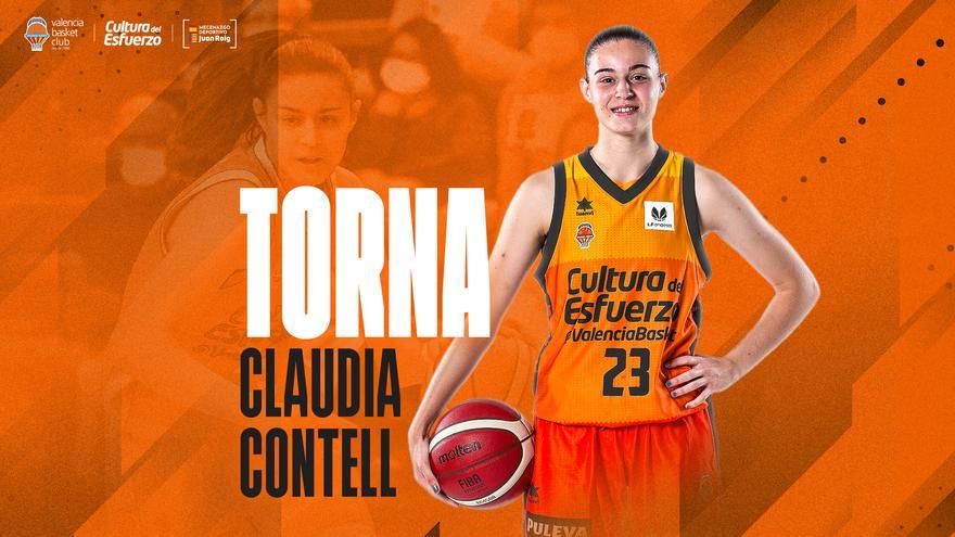 Claudia Contell vuelve para quedarse en el primer equipo