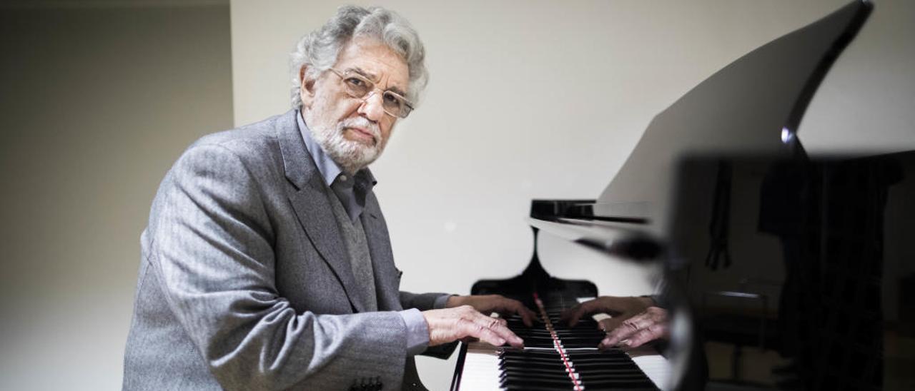 Plácido Domingo, en su camerino de les Arts.