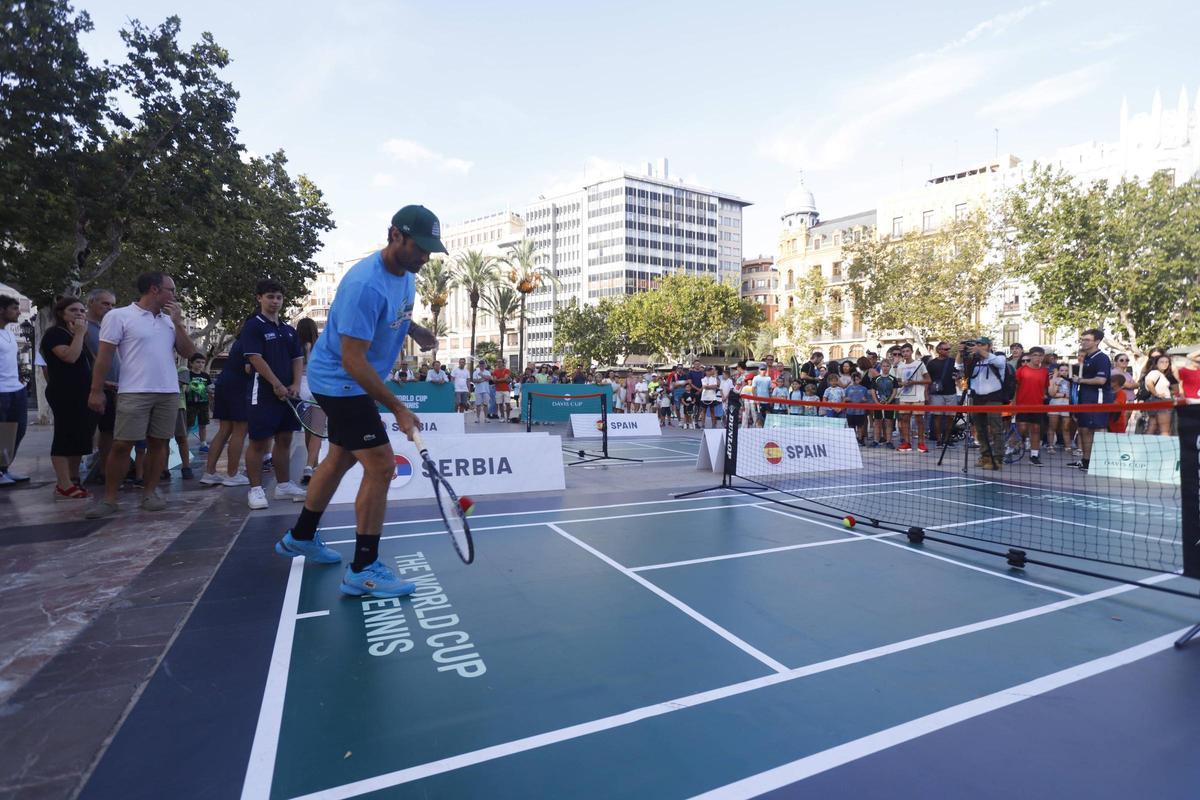 Fiesta del tenis en València por la Copa Davis