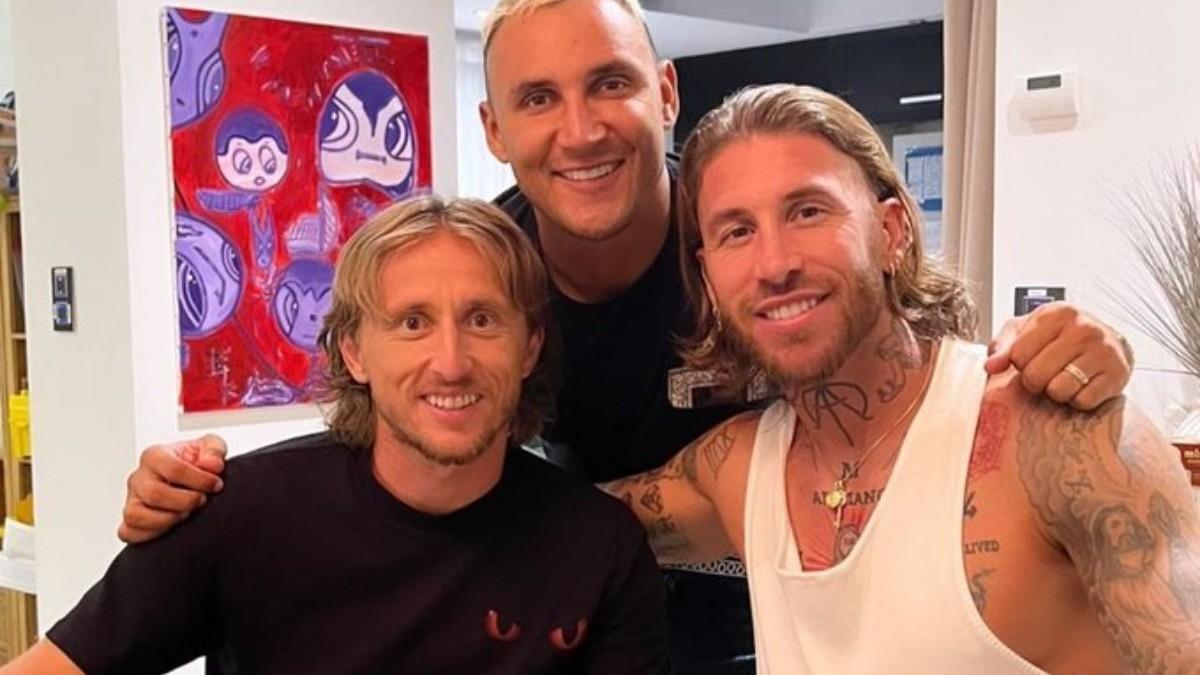 Modric, Navas y Ramos, en Paris