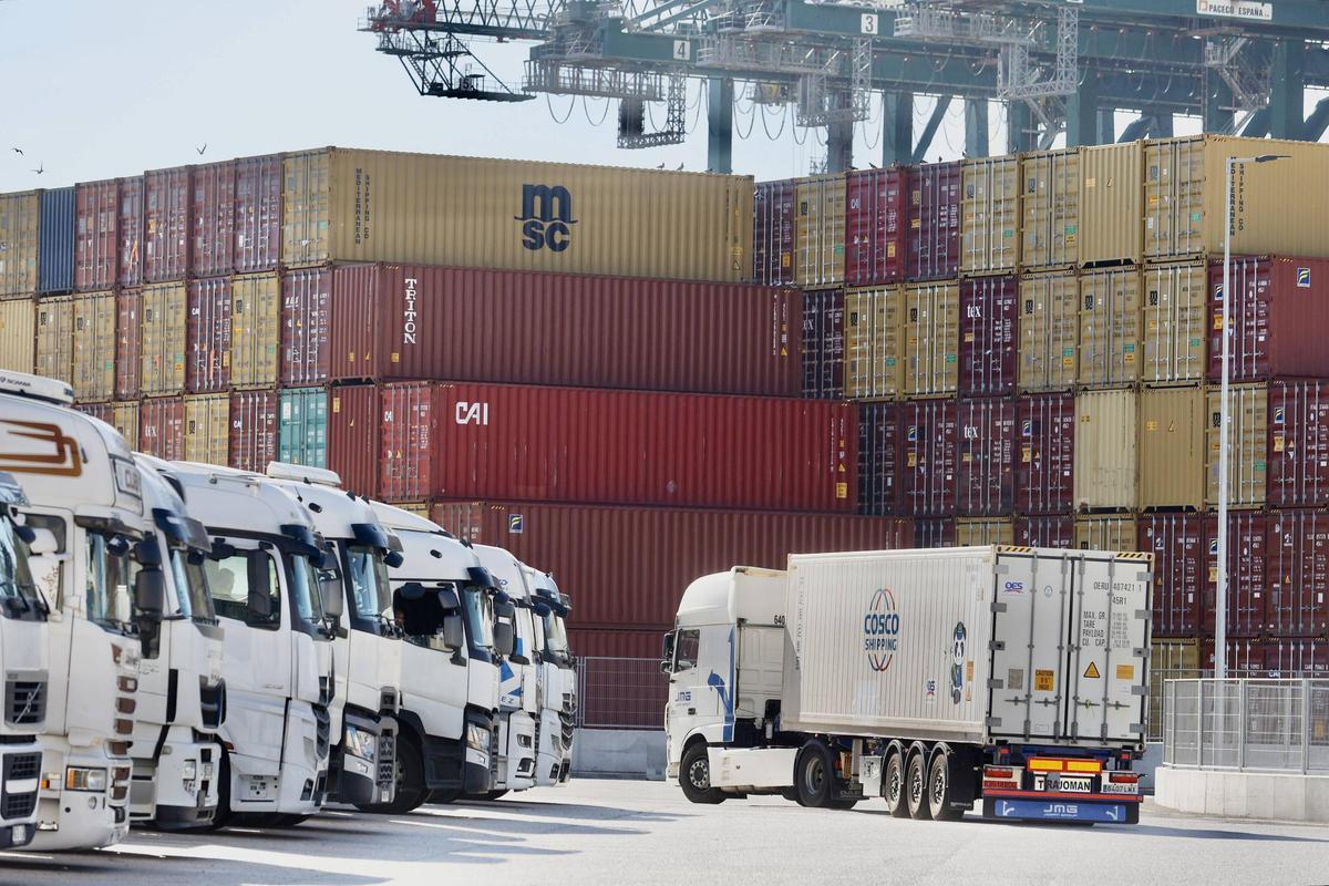 Terminal de contenedores del puerto de València, en una imagen de archivo.