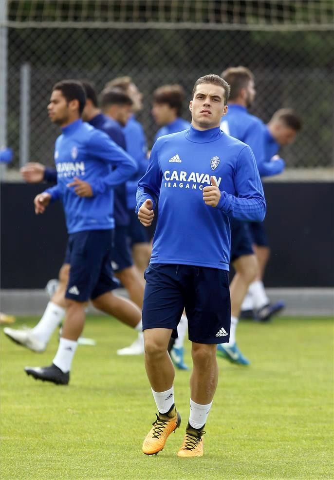 Sesión de entrenamiento del Real Zaragoza